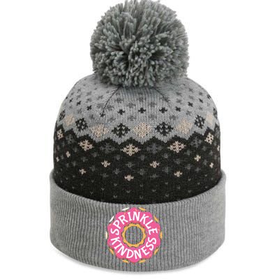 Sprinkle Kindness Donut Graphic Plus Size Shirt For Girl Boy Unisex The Baniff Cuffed Pom Beanie