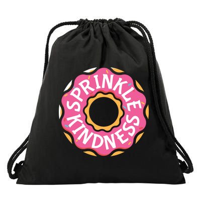 Sprinkle Kindness Donut Graphic Plus Size Shirt For Girl Boy Unisex Drawstring Bag