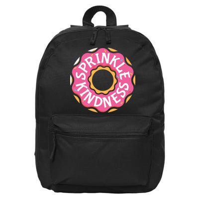 Sprinkle Kindness Donut Graphic Plus Size Shirt For Girl Boy Unisex 16 in Basic Backpack