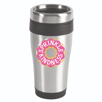 Sprinkle Kindness Donut Graphic Plus Size Shirt For Girl Boy Unisex 16oz Travel Tumbler