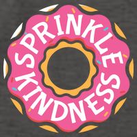 Sprinkle Kindness Donut Graphic Plus Size Shirt For Girl Boy Unisex Vector Backpack