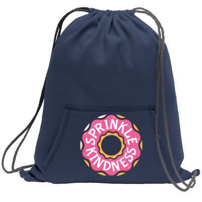 Sprinkle Kindness Donut Graphic Plus Size Shirt For Girl Boy Unisex Sweatshirt Cinch Pack Bag