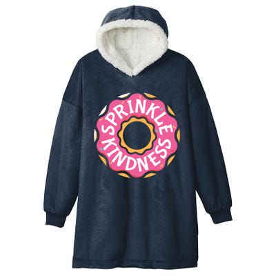 Sprinkle Kindness Donut Graphic Plus Size Shirt For Girl Boy Unisex Hooded Wearable Blanket