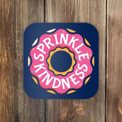 Sprinkle Kindness Donut Graphic Plus Size Shirt For Girl Boy Unisex Coaster