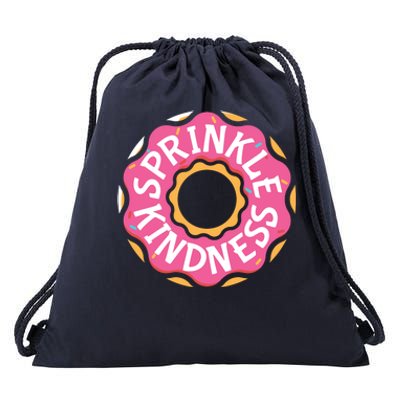 Sprinkle Kindness Donut Graphic Plus Size Shirt For Girl Boy Unisex Drawstring Bag