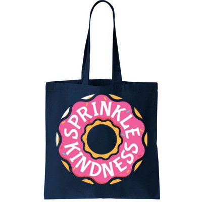 Sprinkle Kindness Donut Graphic Plus Size Shirt For Girl Boy Unisex Tote Bag