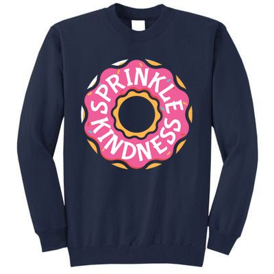 Sprinkle Kindness Donut Graphic Plus Size Shirt For Girl Boy Unisex Tall Sweatshirt