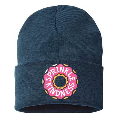 Sprinkle Kindness Donut Graphic Plus Size Shirt For Girl Boy Unisex Sustainable Knit Beanie