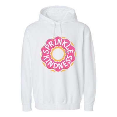 Sprinkle Kindness Donut Graphic Plus Size Shirt For Girl Boy Unisex Garment-Dyed Fleece Hoodie