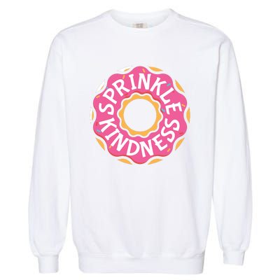 Sprinkle Kindness Donut Graphic Plus Size Shirt For Girl Boy Unisex Garment-Dyed Sweatshirt