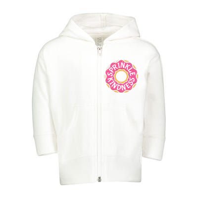 Sprinkle Kindness Donut Graphic Plus Size Shirt For Girl Boy Unisex Toddler Zip Fleece Hoodie