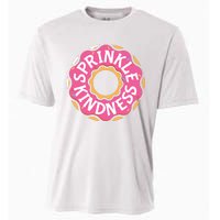 Sprinkle Kindness Donut Graphic Plus Size Shirt For Girl Boy Unisex Cooling Performance Crew T-Shirt