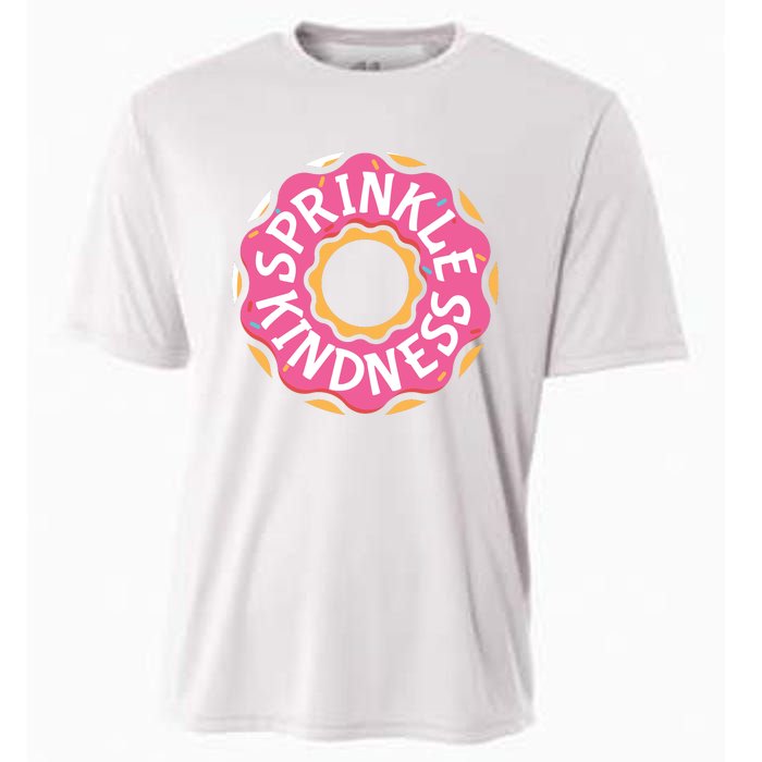 Sprinkle Kindness Donut Graphic Plus Size Shirt For Girl Boy Unisex Cooling Performance Crew T-Shirt