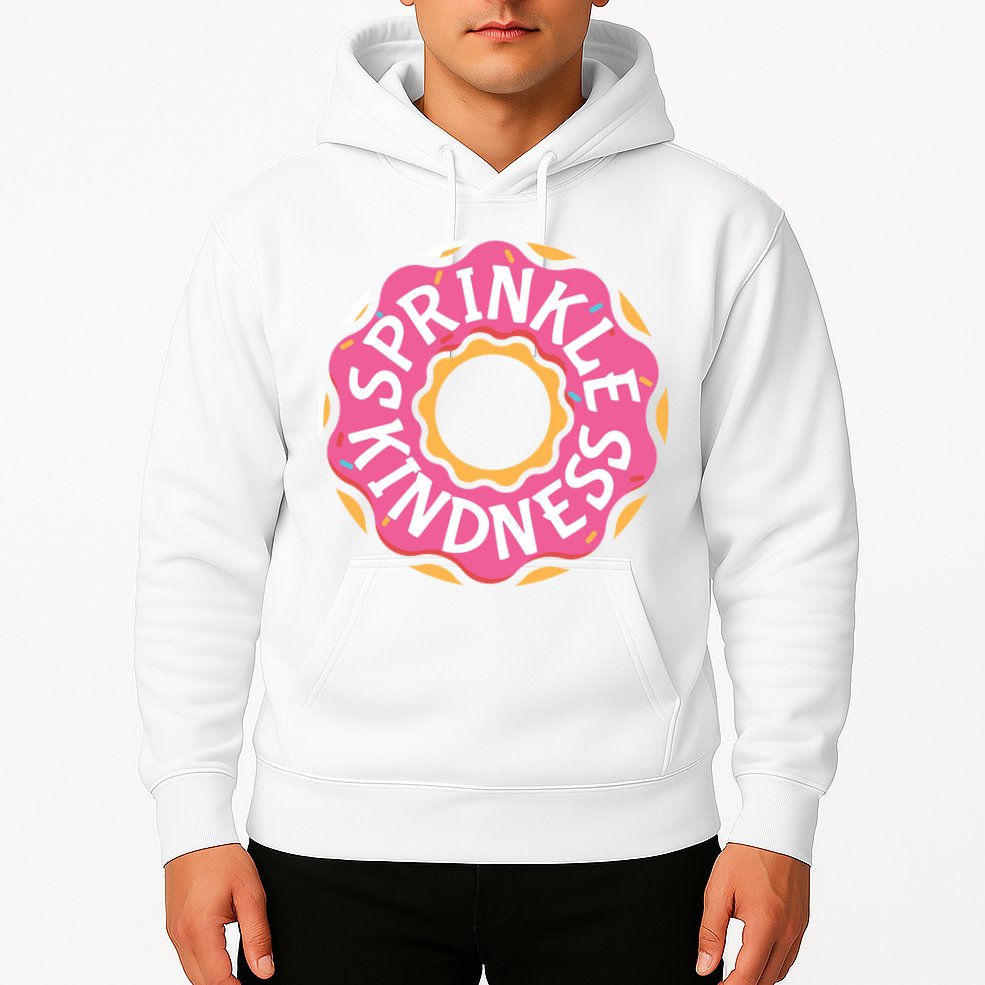 Sprinkle Kindness Donut Graphic Plus Size Shirt For Girl Boy Unisex Hoodie