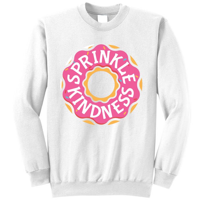 Sprinkle Kindness Donut Graphic Plus Size Shirt For Girl Boy Unisex Sweatshirt