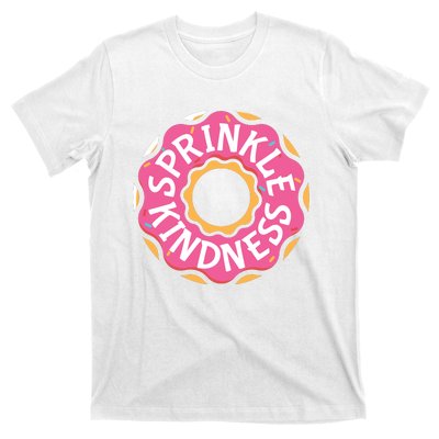 Sprinkle Kindness Donut Graphic Plus Size Shirt For Girl Boy Unisex T-Shirt