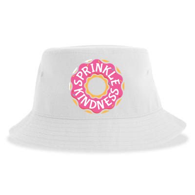 Sprinkle Kindness Donut Graphic Plus Size Shirt For Girl Boy Unisex Sustainable Bucket Hat