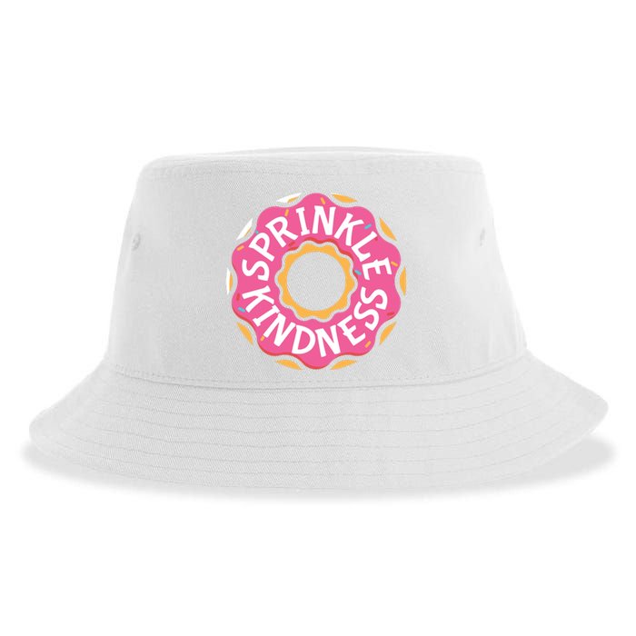 Sprinkle Kindness Donut Graphic Plus Size Shirt For Girl Boy Unisex Sustainable Bucket Hat