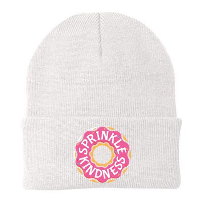 Sprinkle Kindness Donut Graphic Plus Size Shirt For Girl Boy Unisex Knit Cap Winter Beanie