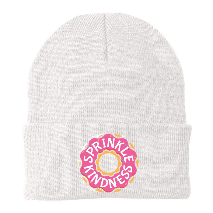 Sprinkle Kindness Donut Graphic Plus Size Shirt For Girl Boy Unisex Knit Cap Winter Beanie