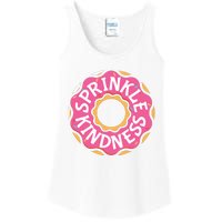 Sprinkle Kindness Donut Graphic Plus Size Shirt For Girl Boy Unisex Ladies Essential Tank