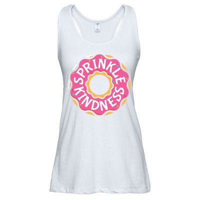 Sprinkle Kindness Donut Graphic Plus Size Shirt For Girl Boy Unisex Ladies Essential Flowy Tank