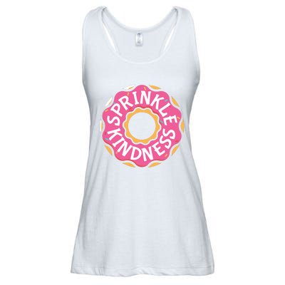 Sprinkle Kindness Donut Graphic Plus Size Shirt For Girl Boy Unisex Ladies Essential Flowy Tank