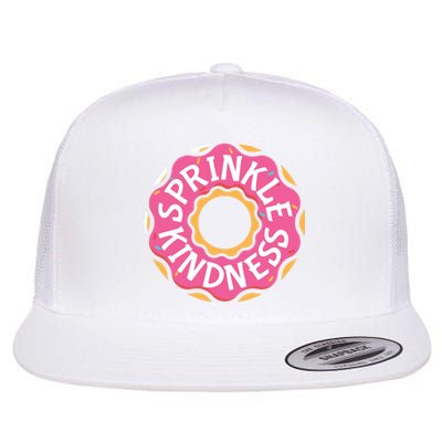 Sprinkle Kindness Donut Graphic Plus Size Shirt For Girl Boy Unisex Flat Bill Trucker Hat