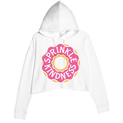 Sprinkle Kindness Donut Graphic Plus Size Shirt For Girl Boy Unisex Crop Fleece Hoodie