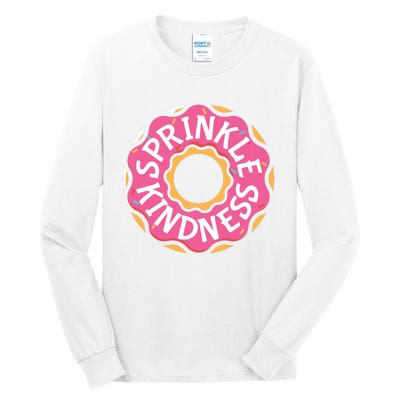 Sprinkle Kindness Donut Graphic Plus Size Shirt For Girl Boy Unisex Tall Long Sleeve T-Shirt