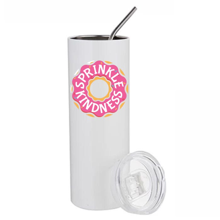 Sprinkle Kindness Donut Graphic Plus Size Shirt For Girl Boy Unisex Stainless Steel Tumbler