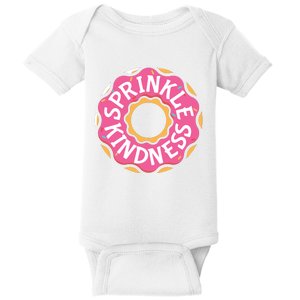 Sprinkle Kindness Donut Graphic Plus Size Shirt For Girl Boy Unisex Baby Bodysuit