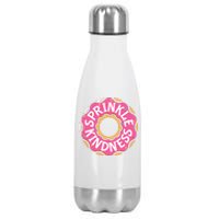 Sprinkle Kindness Donut Graphic Plus Size Shirt For Girl Boy Unisex Stainless Steel Insulated Water Bottle