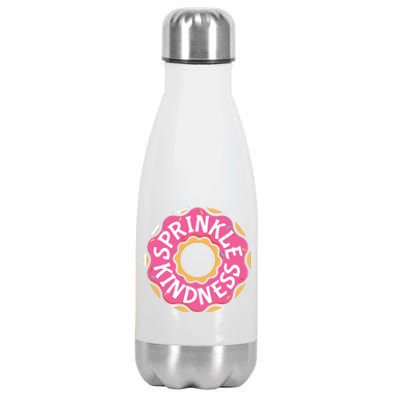 Sprinkle Kindness Donut Graphic Plus Size Shirt For Girl Boy Unisex Stainless Steel Insulated Water Bottle