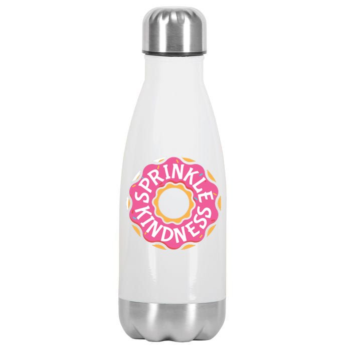 Sprinkle Kindness Donut Graphic Plus Size Shirt For Girl Boy Unisex Stainless Steel Insulated Water Bottle