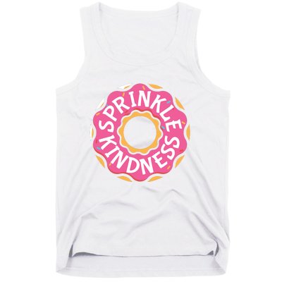 Sprinkle Kindness Donut Graphic Plus Size Shirt For Girl Boy Unisex Tank Top