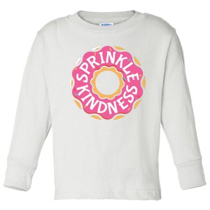 Sprinkle Kindness Donut Graphic Plus Size Shirt For Girl Boy Unisex Toddler Long Sleeve Shirt