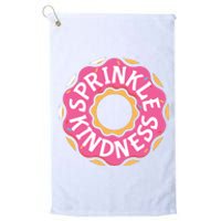 Sprinkle Kindness Donut Graphic Plus Size Shirt For Girl Boy Unisex Platinum Collection Golf Towel