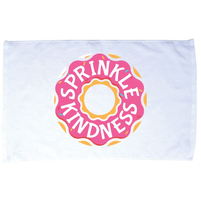 Sprinkle Kindness Donut Graphic Plus Size Shirt For Girl Boy Unisex Microfiber Hand Towel