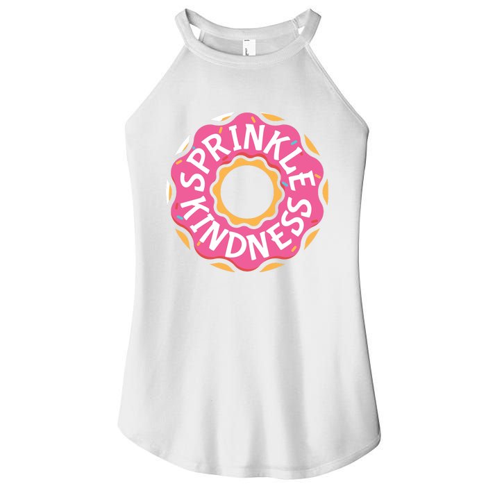 Sprinkle Kindness Donut Graphic Plus Size Shirt For Girl Boy Unisex Women's Perfect Tri Rocker Tank