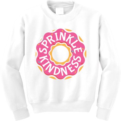 Sprinkle Kindness Donut Graphic Plus Size Shirt For Girl Boy Unisex Kids Sweatshirt