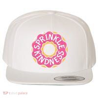 Sprinkle Kindness Donut Graphic Plus Size Shirt For Girl Boy Unisex Wool Snapback Cap