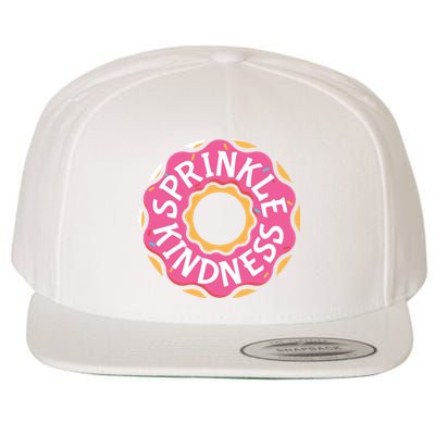 Sprinkle Kindness Donut Graphic Plus Size Shirt For Girl Boy Unisex Wool Snapback Cap