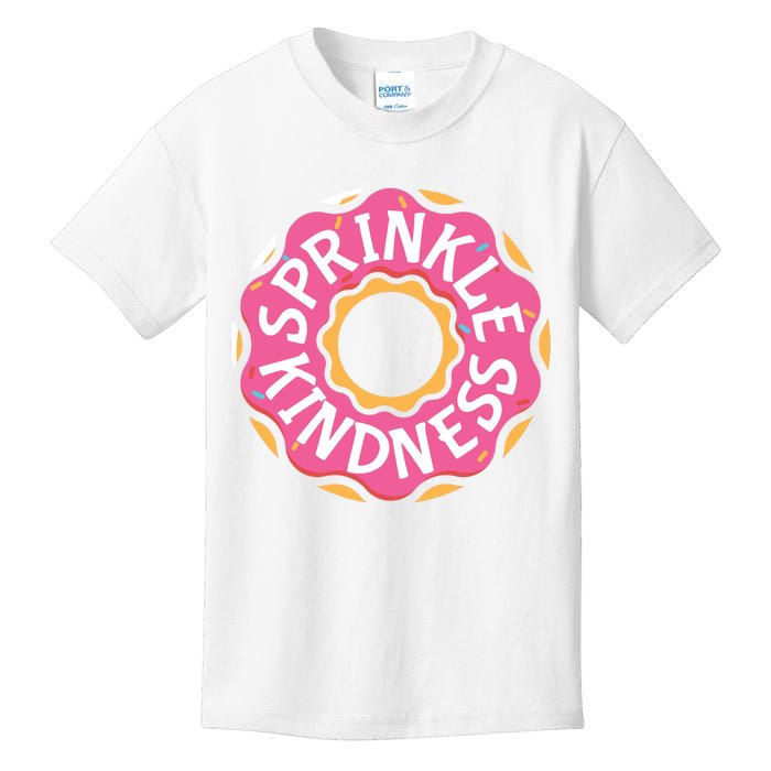 Sprinkle Kindness Donut Graphic Plus Size Shirt For Girl Boy Unisex Kids T-Shirt