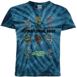 Snakes Kids Educational Serpent Zookeeper Reptile Lover Kids Tie-Dye T-Shirt