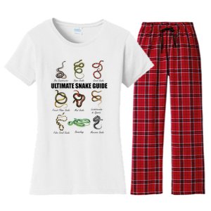 Snakes Kids Educational Serpent Zookeeper Reptile Lover Women's Flannel Pajama Set