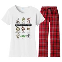 Snakes Kids Educational Serpent Zookeeper Reptile Lover Women's Flannel Pajama Set