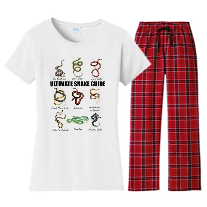 Snakes Kids Educational Serpent Zookeeper Reptile Lover Women's Flannel Pajama Set