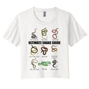 Snakes Kids Educational Serpent Zookeeper Reptile Lover Women's Crop Top Tee