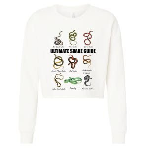 Snakes Kids Educational Serpent Zookeeper Reptile Lover Cropped Pullover Crew